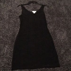 Women's tank style black dress